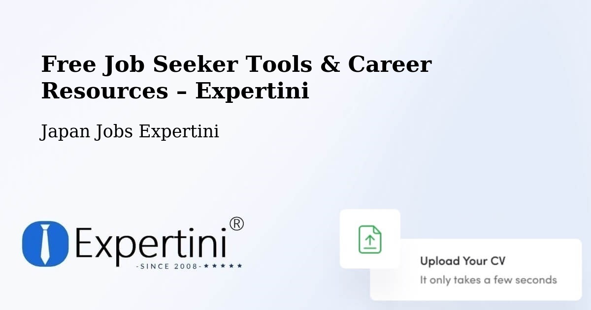 Free Job Seeker Tools & Career Resources – Ōbu Shi - Ōbu Shi, Japan Jobs Expertini