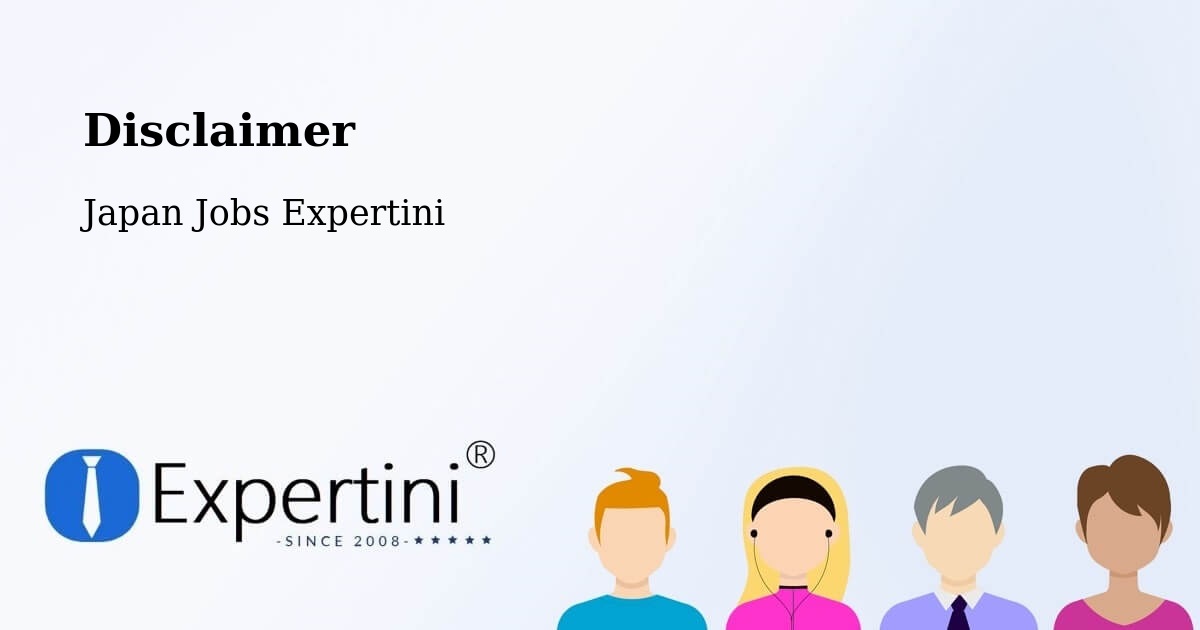 Disclaimer – Ōbu Shi - Japan Jobs Expertini